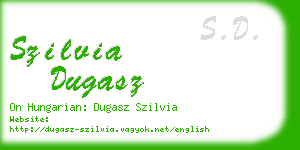 szilvia dugasz business card